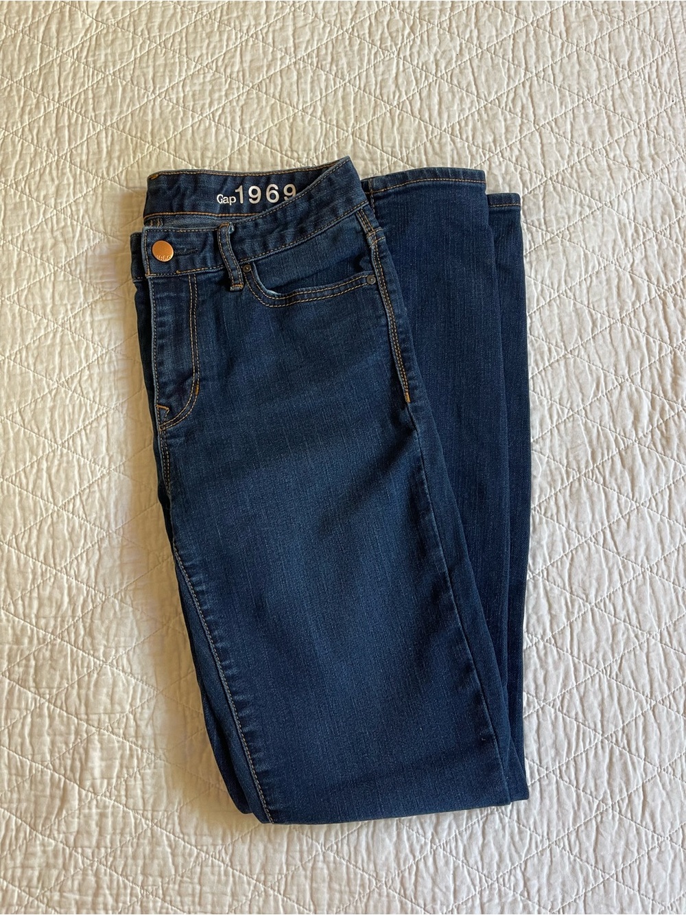 Gap 1969 Women's Dark Blue Skinny Jeans